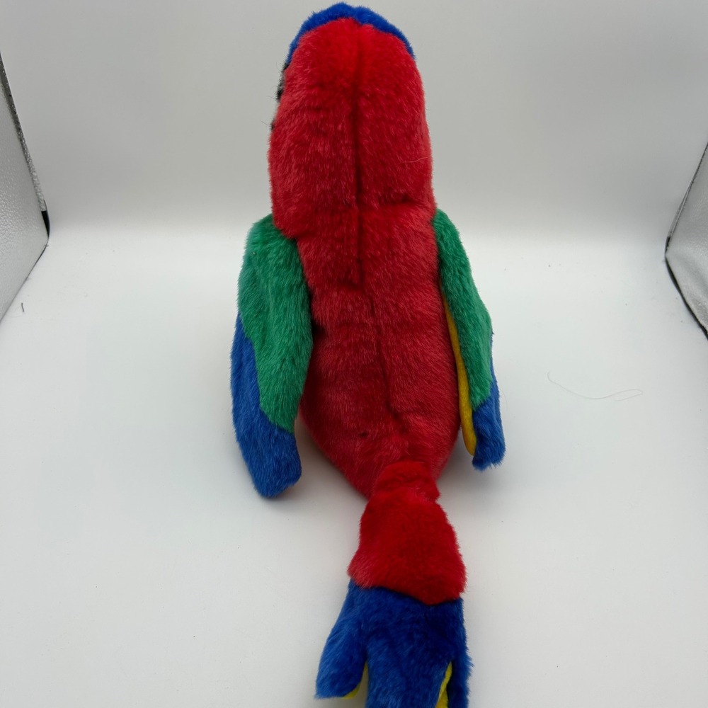 Ty Beanie Buddies Jabber the Parrot Red Macaw Plush 1999‎ Stuffed Animal Bird - Picture 4 of 9